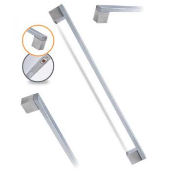 RVS deurgreep met vingerscan rechthoekig model, 30 x 15 mm